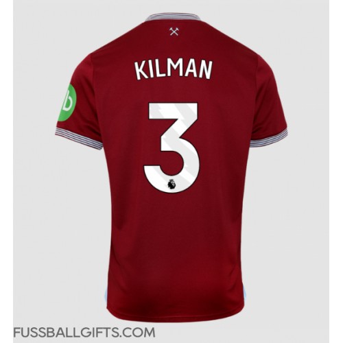 West Ham United Max Kilman #3 Fußballbekleidung Heimtrikot 2025-26 Kurzarm